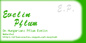 evelin pflum business card